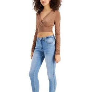 Indigo Saints Skinny Ankle Jeans